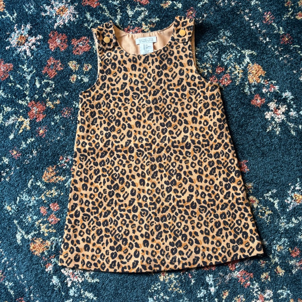 Girls 3T Leopard Print Tank Dress (Rachel Zoe)